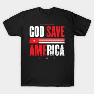 God Save America Red and White T-Shirt